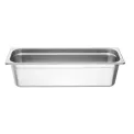 Vogue Stainless Steel Gastronorm 2/4 Tray 150mm - Image 1