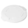 Vogue White Round Container Bin Lid - Image 1