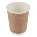 Vegware Compostable Coffee Cups Double Wall 340ml / 12oz (Pack of 500) - Image 1