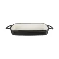 Vogue Black Rectangular Cast Iron Dish 1.8Ltr - Image 1