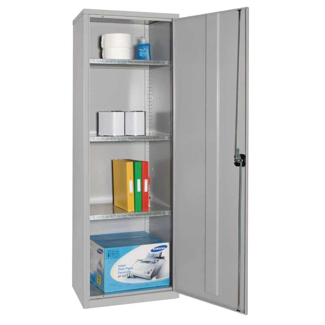 Storage Locker Grey 3 Shelves Grey - Image 2