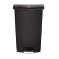 Rubbermaid Slim Jim Step on Front Pedal Black 68Ltr - Image 1