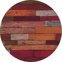 Werzalit Pre-drilled Round Table Top Blanchas Red 600mm - Image 1