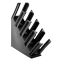 Olympia Kristallon Cup Holder 4-Slots Polypropylene Black - Image 1