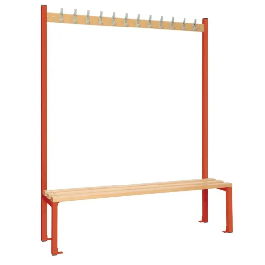 Single-Sided Island Seating Red