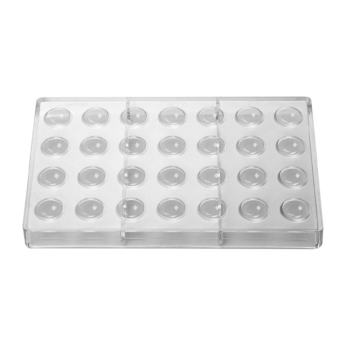 Pavoni 25x12mm Hemisphere Mould 275x175mm - Image 1