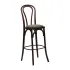 Hoop Back Bar Chair in Dark Walnut with Shetland Smoke Seat