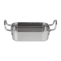 Olympia Table Presentation Rectangular Dish Stainless Steel 140x90mm - Image 1