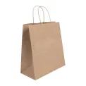 Fiesta Recyclable Twist Handle Brown Paper Bags Medium (250 Pack) - Image 1