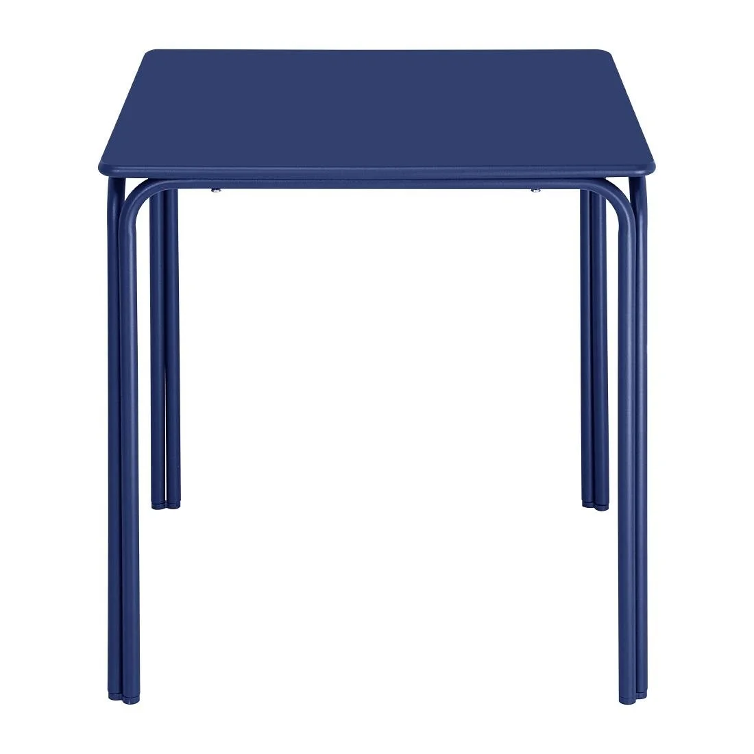 Bolero Adeline Steel Square Table 700mm Dark Navy - Image 2
