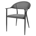 Bolero Santiago Outdoor Armchairs Black (4 Pack) - Image 1