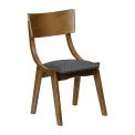 Chelsea Dining Chairs in Weathered Oak with Shetland Sea Seats (6 Pack) - Image 1