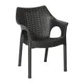 Bolero Elements Polypropylene Armchairs Black (4 Pack) - Image 1