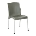 Bolero Elements Polypropylene Plain Side Chairs Olive Green (4 Pack) - Image 1