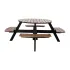 Bolero Acacia Round Picnic Table Bench Set