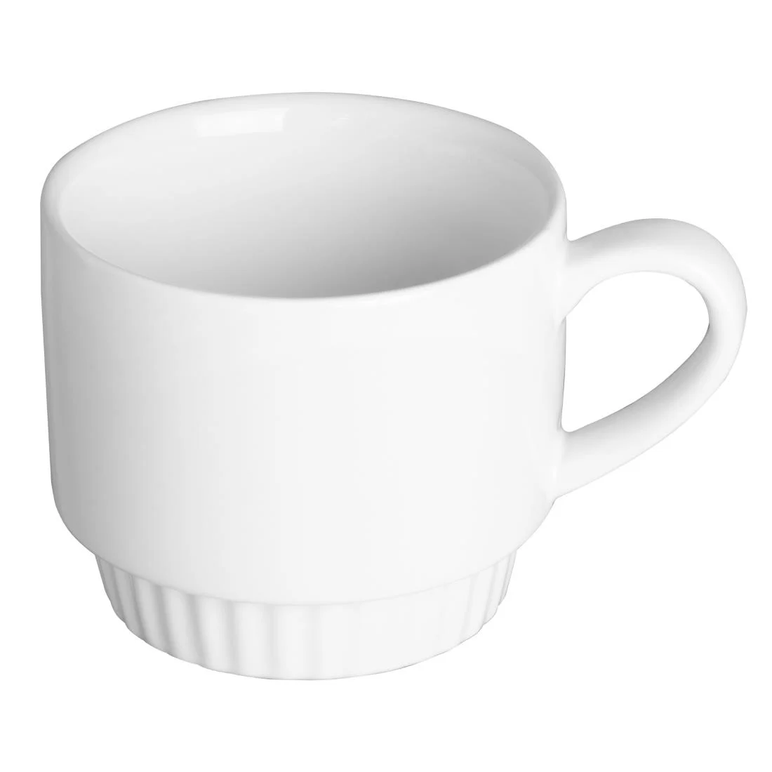 Olympia Café Stacking Mugs White 340ml (6 Pack) - Image 2