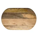 Olympia Mango Wood Rounded Rectangular Display Stand with Legs 350x220mm - Image 2