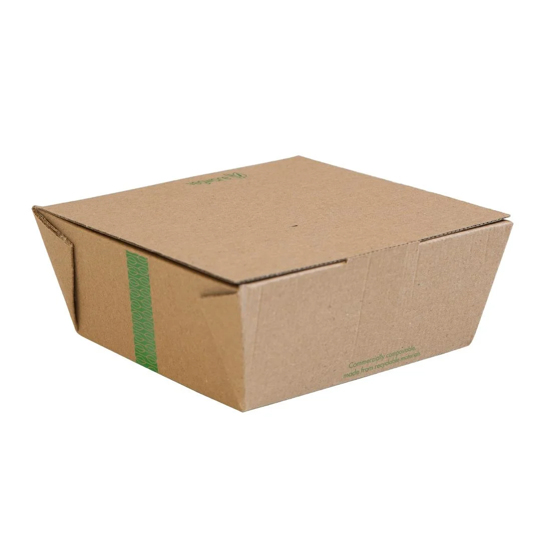 Vegware Microflute Hinged Hot Boxes 6x6" (210 Pack) - Image 1