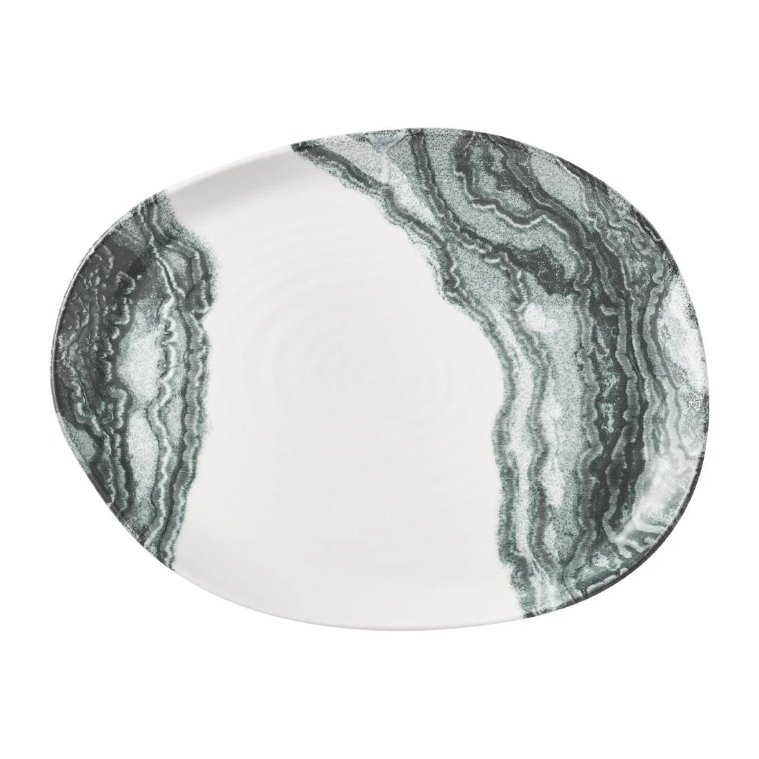 Churchill Tide Organic Platters Black 260x200mm (6 Pack) - Image 1