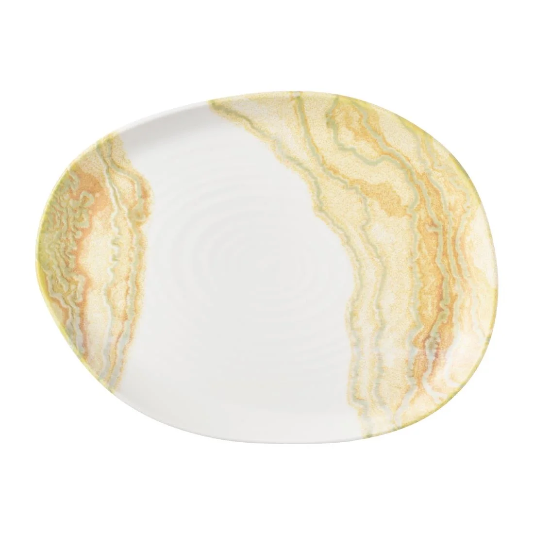 Churchill Tide Organic Platters Gold 260x200mm (6 Pack) - Image 1