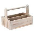 Utopia Large Wooden Table Caddy White (2 Pack) - Image 1