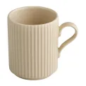 APS THE GRID Porcelain Coffee Mugs Sand 240ml (6 Pack) - Image 1