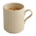 APS THE GRID Porcelain Coffee Mugs Sand 240ml (6 Pack) - Image 2