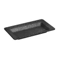 APS FROSTFIRE Black & Silver Non-Stick Tray GN 1/4 265x162mm - Image 1