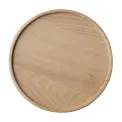 APS THE GRID Lacquered Oak Wood Plate 140mm - Image 1