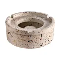 APS TERRAZZO Wind Ashtray Concrete 105mm - Image 1