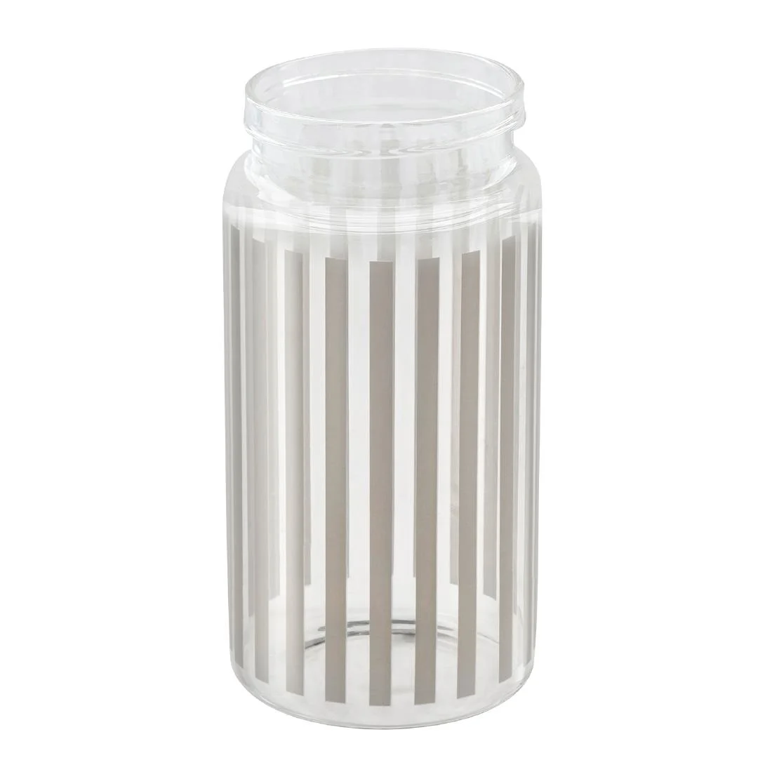 APS DISPENSA Glass Dosing Dispenser Transparent & Grey 1Ltr - Image 2