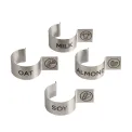 APS Stainless Steel Carafe Label Clips (4 Pack) - Image 1