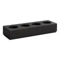 APS Natural Slate Tray Circle GN 2/4 530x162mm - Image 1