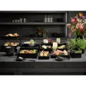 APS OVANA Melamine Cutlery Tray Black 160x120mm - Image 2