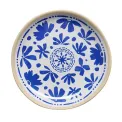 APS FLORYN Melamine Plate White & Blue 155mm (B2B) - Image 1