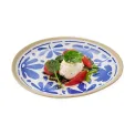 APS FLORYN Melamine Plate White & Blue 215mm (B2B) - Image 2