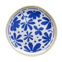 APS FLORYN Melamine Plate White & Blue 215mm (B2B) - Image 1