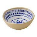 APS FLORYN Melamine Bowl White & Blue 80mm - Image 1