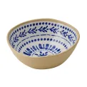 APS FLORYN Melamine Bowl White & Blue 160mm - Image 1