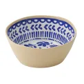 APS FLORYN Melamine Bowl White & Blue 200mm - Image 1