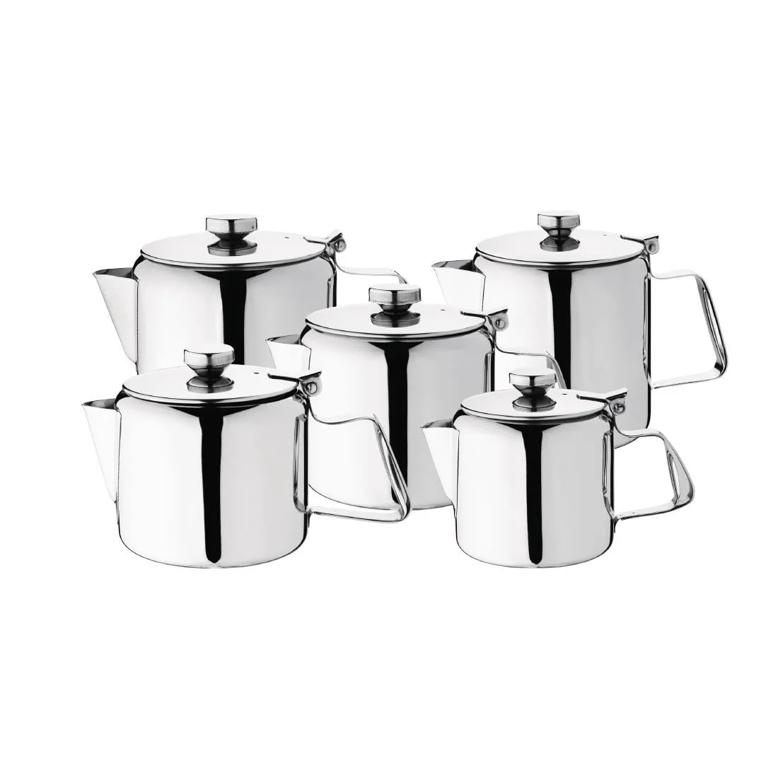 Olympia Concorde Teapot Stainless Steel 70oz - Image 2
