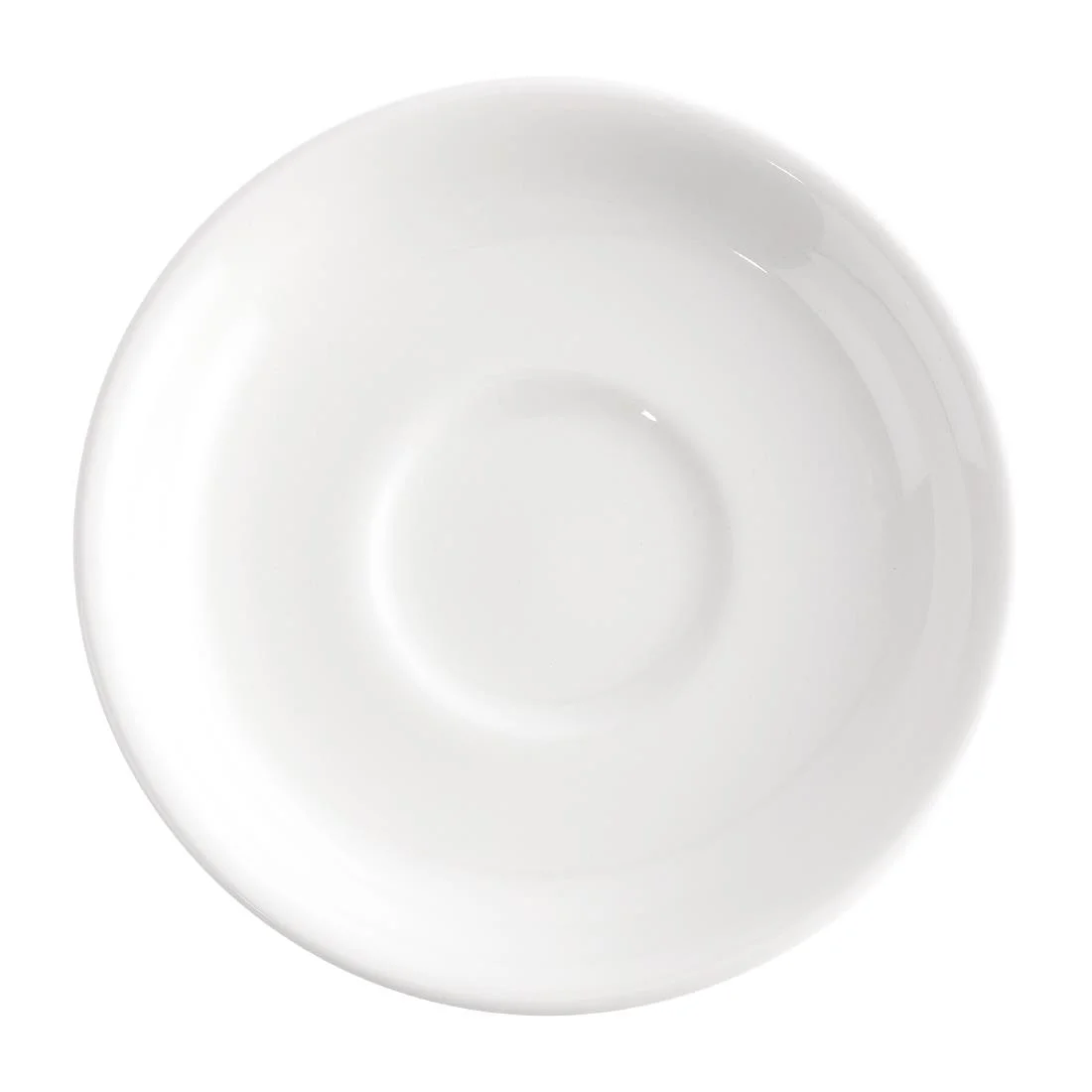 Churchill Plain Whiteware Saucers 114mm - Image 2