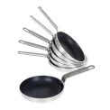 Pack of 6 Vogue Non-Stick Platinum Frypans, 3 Times Coated Teflon, Scratch Resistant - Image 1