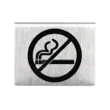 Brushed Steel No Smoking Table Sign - Image 2