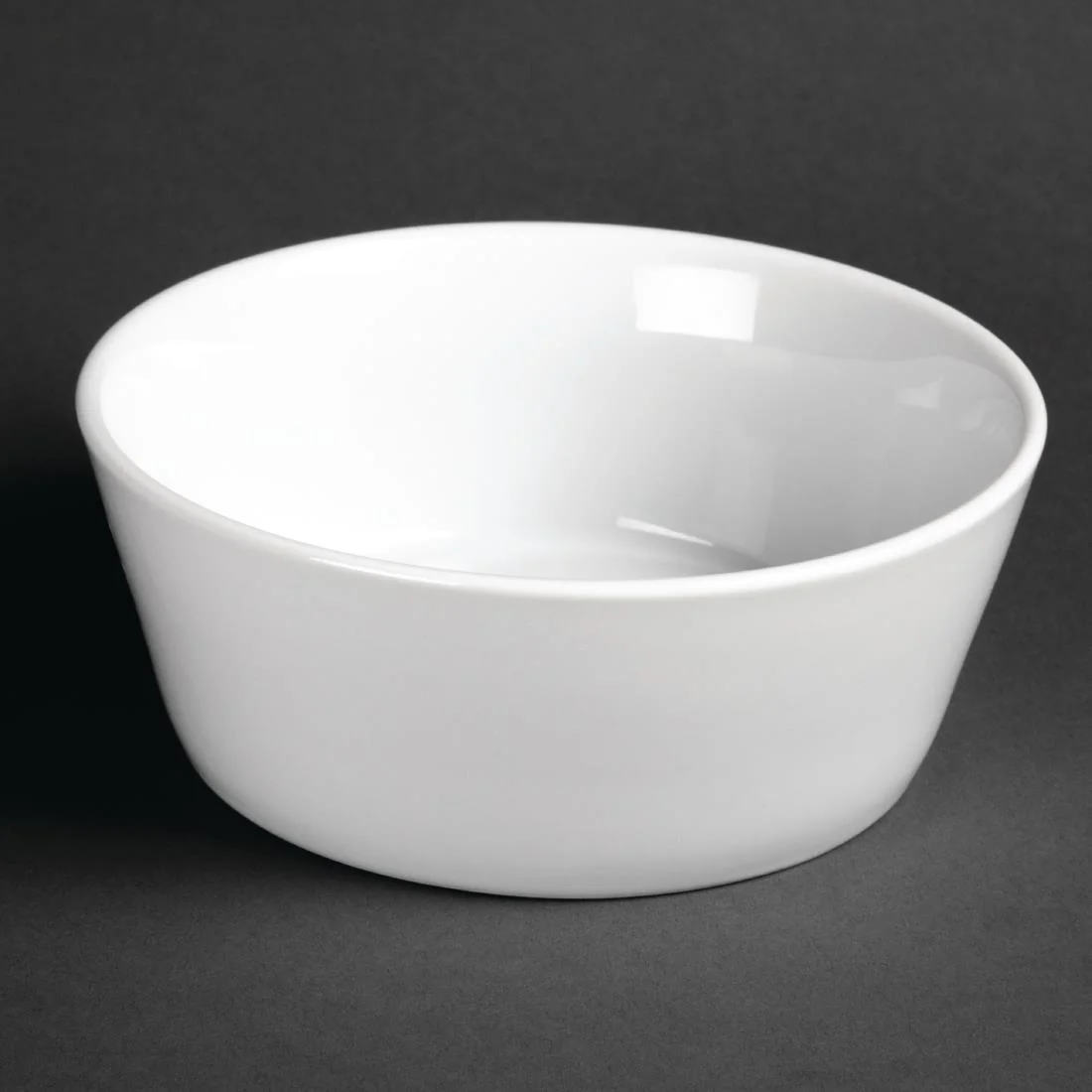 Olympia Whiteware Sloping Edge Bowls 150mm - Image 1