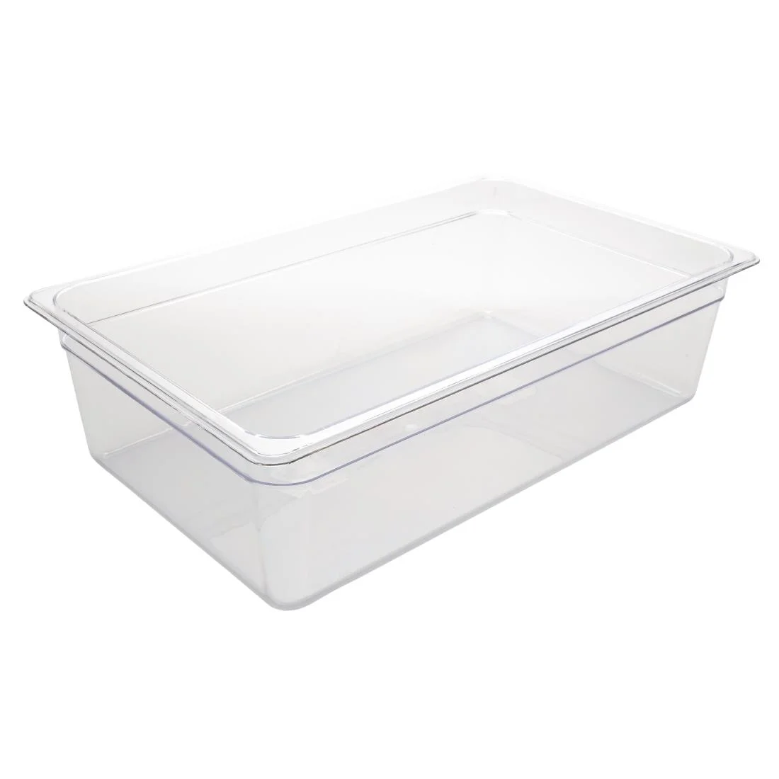 Vogue Polycarbonate 1/1 Gastronorm Container 150mm Clear - Image 1