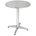 Bolero Round Bistro Table Stainless Steel 600mm - Image 1