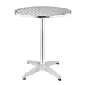 Bolero Steel and Aluminium Round Bistro Table 800mm - Image 1
