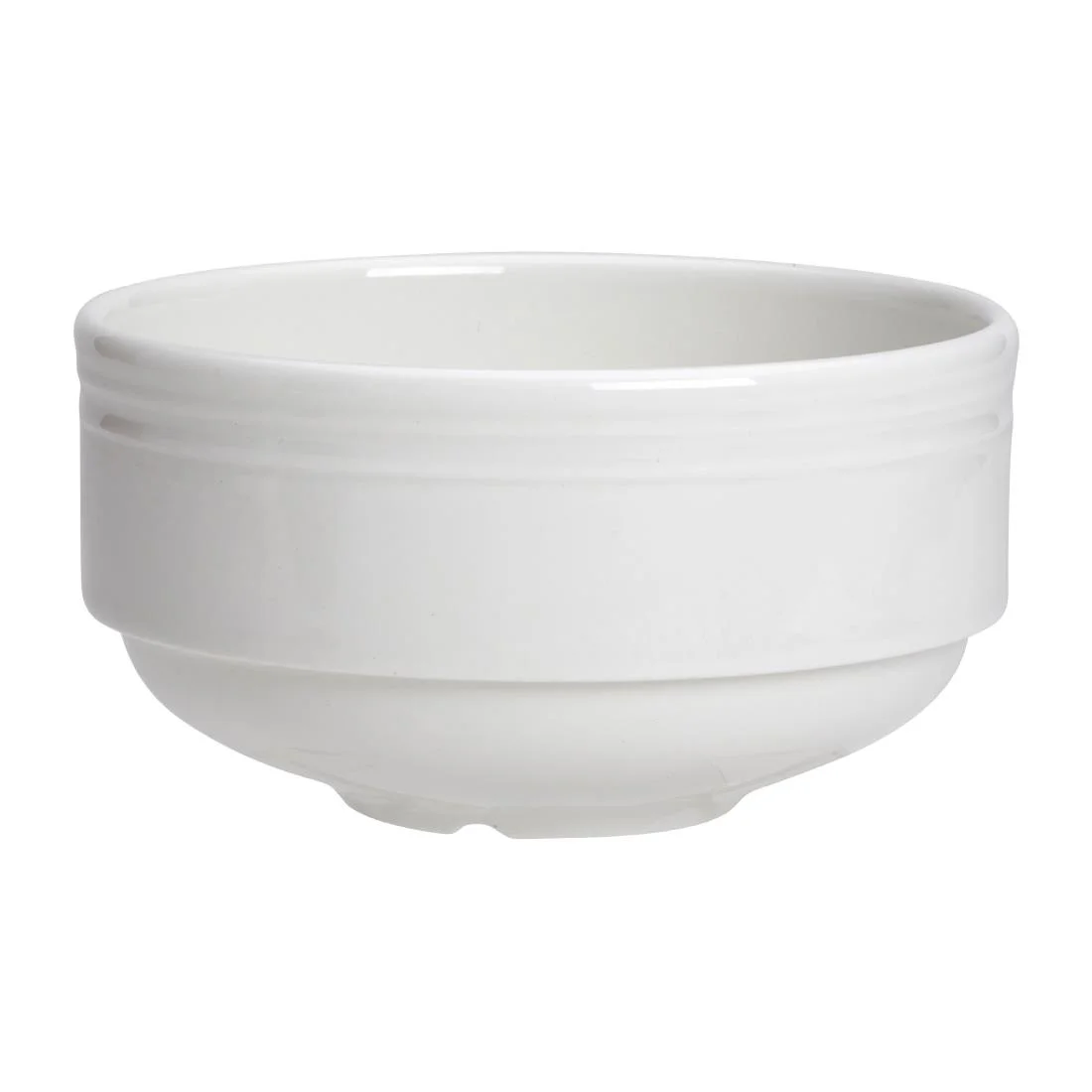 Steelite Bead Unhandled Stacking Soup Cups 285ml (12 Pack) - Image 1