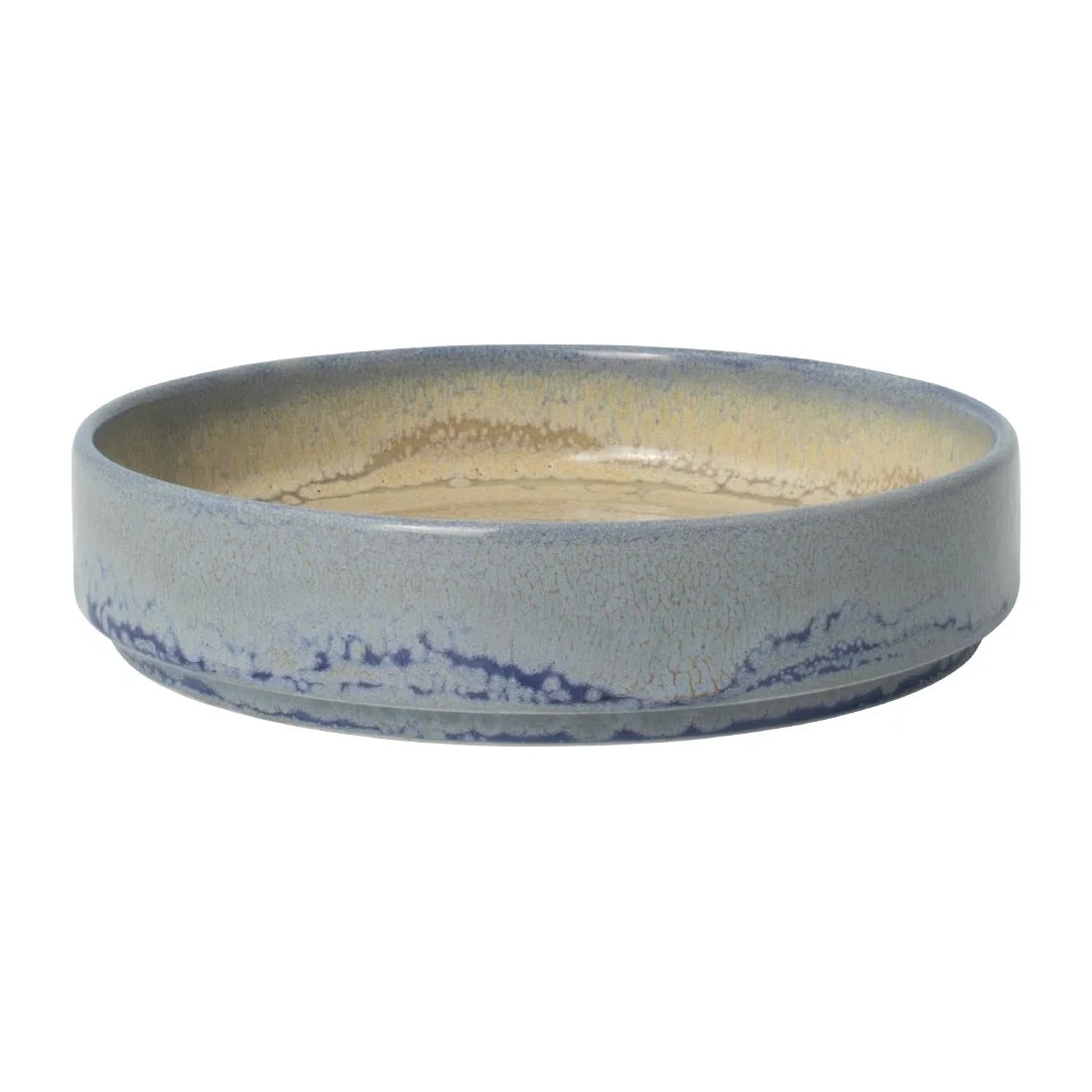 Steelite Aurora Revolution Bluestone Round Stacking Trays 135mm (12 Pack) - Image 1